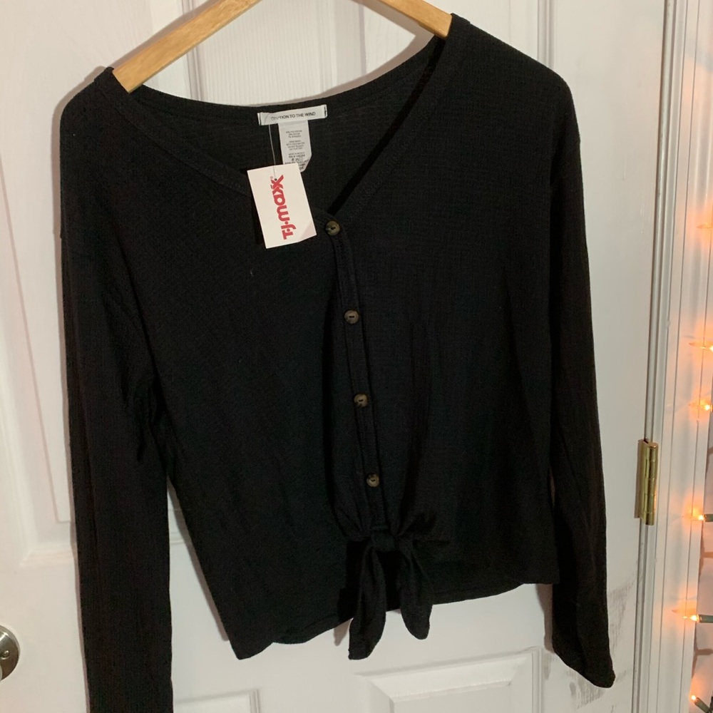 black long sleeve shirt